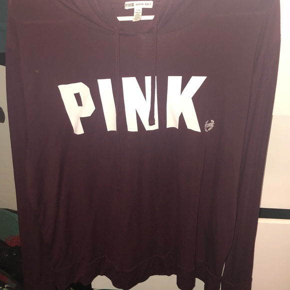 PINK Victoria's Secret Tops - PINK VICTORIA’S SECRET SHIRT HOODIE
